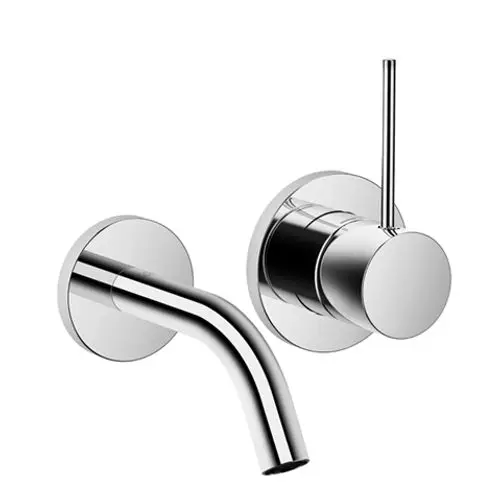 Dornbracht-META-Waschtisch-Wand-Einhandbatterie-ohne Ablaufgarnitur-Ausladung 125mm-chrom gebürstet, 36867662-93, Artikel in Kategorie